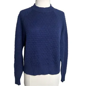 Lululemon Texture Play Crew Sweater‎ Sz XS S night sea blue thumbnail 2