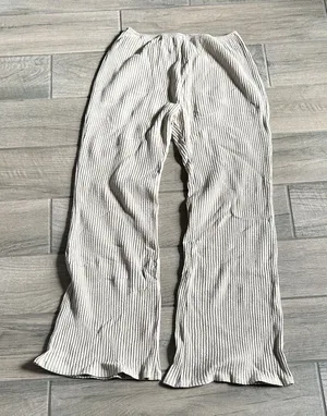 Joah Brown Striped Cream Pants thumbnail 1