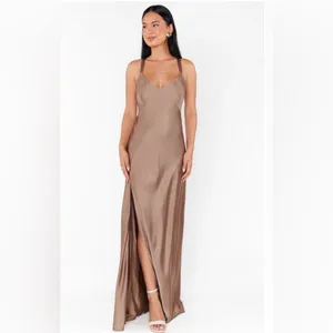 ShowMeYourMumu Anderson Maxi Dress- Dune Luxe Satin thumbnail 8