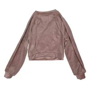 UGG Beckner Cropped Sweatshirt Womens XS Dusty Rose Velour Pullover‎ 1128977 thumbnail 2