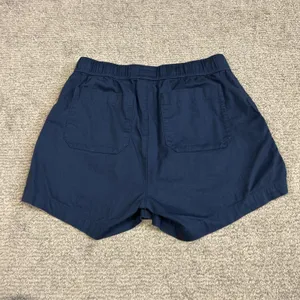Pact Shorts Womens Small Navy Blue Stretch Organic Cotton Pockets Pull On thumbnail 4