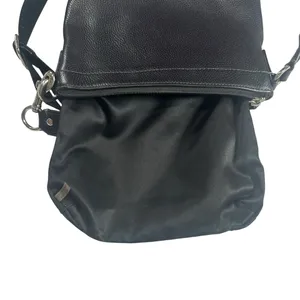 Coach Black Pebbled Leather Crossbody Turnlock Pocket Shoulder Bag Small thumbnail 5