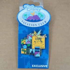 Disney parks DVC Disney Vacation Club Tinker Bell w/ Attractions trading pin LR thumbnail 2
