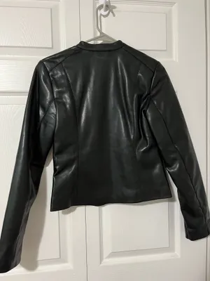 Mango Leather Jacket thumbnail 3