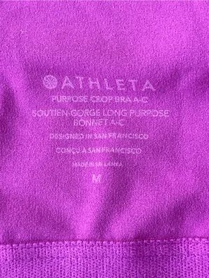 Athleta Fuchsia Racerback Crop Tank thumbnail 6