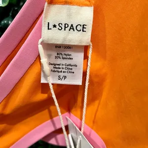 L’Space BRAND NEW!!!! Orange & Pink Bikini Bottoms Size S thumbnail 3