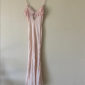 Free People Midnight Magic Pink Floral Maxi Slip Dress. thumbnail 4