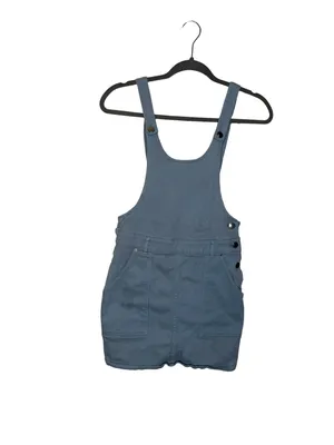 🌤️🩵 Urban Outfitters Blue‎ Denim Overall Mini Dress Size 6 🩵🌤️ thumbnail 7