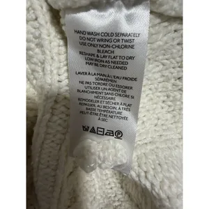 Anthropologie Pilcro Crop‎ Rolled Neck Cable Knit Sweater Ivory Women's Size Sm thumbnail 10
