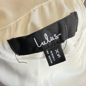 NEW LULUS Distinctive Charm White Satin Asymmetrical Midi Dress SZ XS thumbnail 12