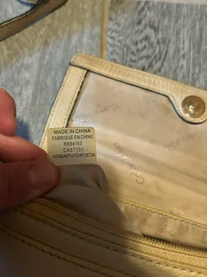 Calvin Klein Cream Leather Crossbody Bag with adjustable strap thumbnail 5