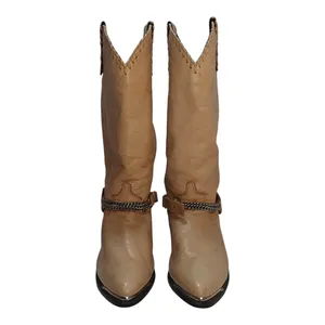 Vintage Tan buckle leather Cowboy boots sz 8.5 by Dingo thumbnail 2