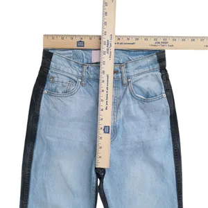 Revice Ex-Boyfriend Two Tone High Waisted Denim Jeans Harlow Wash Womens 25 thumbnail 6