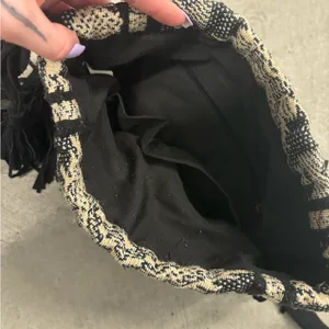 Free People Boutique Geometric Tribal Knit Bucket Bag thumbnail 6