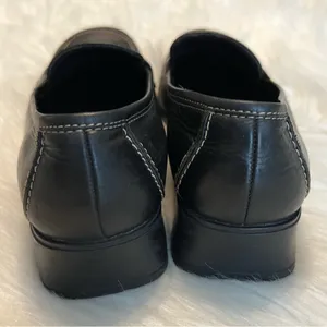 White Mountain Black Leather Loafers Shoes Women’s Size 8.5 Office Wear Academia thumbnail 11