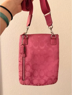 Vintage Pink Coach Crossbody thumbnail 2