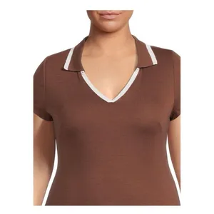 ✨Madden NYC Women's Short Sleeve V-Neck Polo Sz Large Dress✨ thumbnail 4