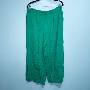 Flounce London ASOS Bright Green High Waisted Wide Leg Trousers Size 14 thumbnail 6