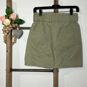 Vici Paper Bag‎ Green Mini Skirt Size Medium thumbnail 3