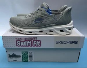 SKECHERS SWIFT FIT HANDS FREE ATHLETIC SNEAKERS SHOES WOMENS 7.5 Gray thumbnail 1