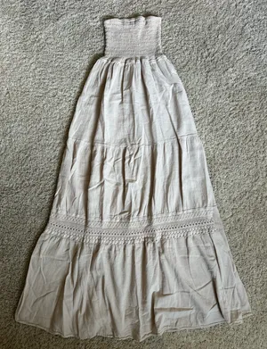 Seaspice Strapless Maxi Dress White Size L thumbnail 1