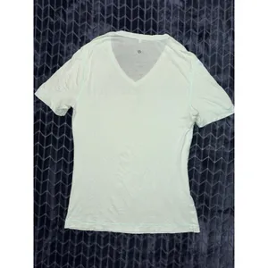 Lululemon Love Tee Short Sleeve V-Neck T-Shirt Green Stretch Size Small thumbnail 5