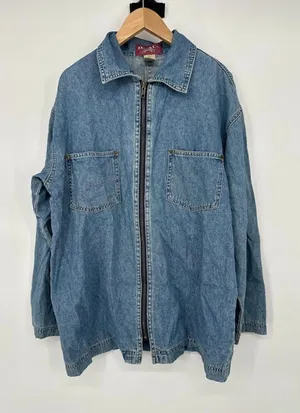 Vintage Denim & Co. Womens Zip Barn Jacket Coat‎ Cowgirl Barn Chore Wear Shirt S thumbnail 1