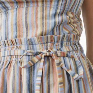 Free people roaming shores strapless cotton romper size small one piece thumbnail 5