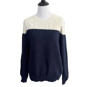 Madewell Color Block Cable Knit sweater size Medium thumbnail 2
