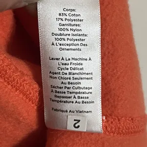 T By Talbots Orange Puffer Vest Full Zip Size Small Petite New With Tags‎ thumbnail 11