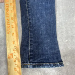 American Eagle Women Jeans Sz 6 Regular High‎ Rise Stretch Skinny Blue Jeggings thumbnail 5