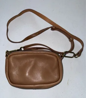 MADEWELL Leather Carabiner Mini Crossbody Shoulder Bag Light Brown thumbnail 1
