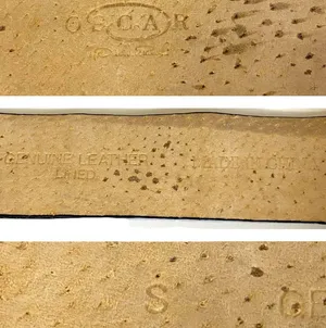 Oscar de la Renta Vintage 80’s Genuine Leather Belt Black Size Small Well loved thumbnail 4