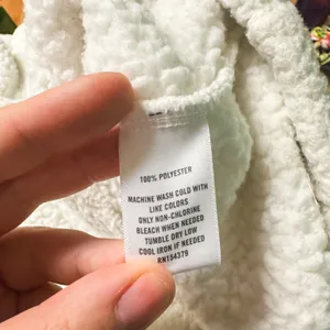 Aeropostale White Sherpa Hooded Zip Up Teddy Coat thumbnail 8