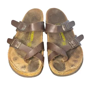 Birkenstock Mayari Brown Buckled Sz 8 Regular/EU 39 Sandals thumbnail 1