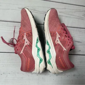 Mizuno Womens Wave‎ Inspire 18 Running Shoes Rosette Snow White Women Sz 10 US thumbnail 4