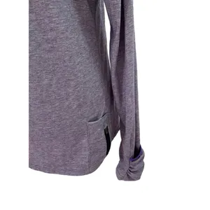 Nike Purple Dri-fit Running Athletic Top Hoodie Thumb Hole Insert Size M | 42-11 thumbnail 7
