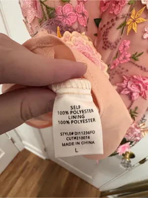 Fore Pink Peach Floral Mini Dress thumbnail 10