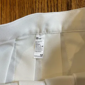 Los Angeles Apparel High-Waisted Pleated Tennis Skirt in White thumbnail 4
