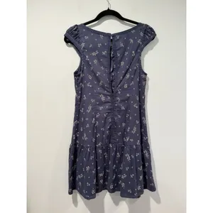 Free People x Revolve Beasley Mini Dress Womens XS Navy Floral Twee Coquette thumbnail 4