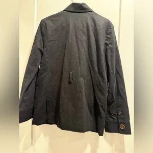 Misha‎ Nonoo Black Belted Jacket 100% Cotton Size Small thumbnail 3