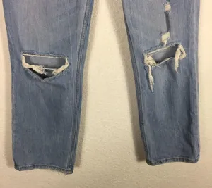 Abercrombie & Fitch Ultra High Rise Ankle Straight Distressed Jeans Size 27/4 thumbnail 12