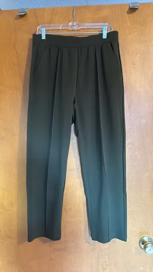 Loft Pintuck Pull-On Pant Army Green M thumbnail 1