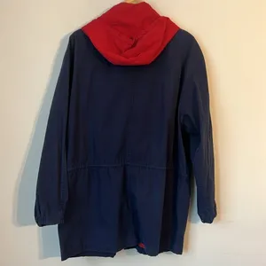 Tommy Hilfiger Varsity Crew Preppy Navy Spring Jacket Size Medium ⚫️ thumbnail 6