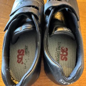 SAS Women's Size 11 M Black Leather Double Strap Hook Loop Walking Shoes EUC thumbnail 7