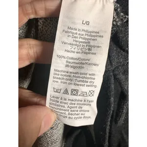 J.Crew Vintage Cotton Terry Turtleneck Sweatshirt Charcoal Gray‎ AS079 L thumbnail 4