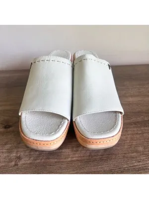 Frye NEW Women's Hazel Wood Sole Slide Sandal Size 9.5 #258 thumbnail 2