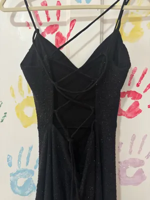 Sparkly Windsor Dress Black Formal thumbnail 3
