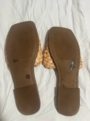 a new day Woven Strap Slide Sandals Tan thumbnail 4