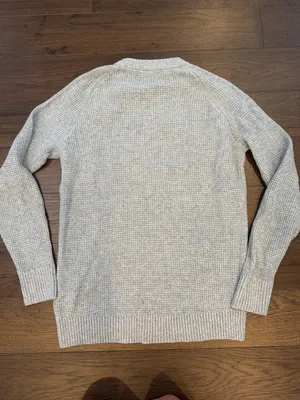 Old Navy Women’s So Soft Crewneck Waffle Knit Sweater Gray - Small Tall - C1-345 thumbnail 6
